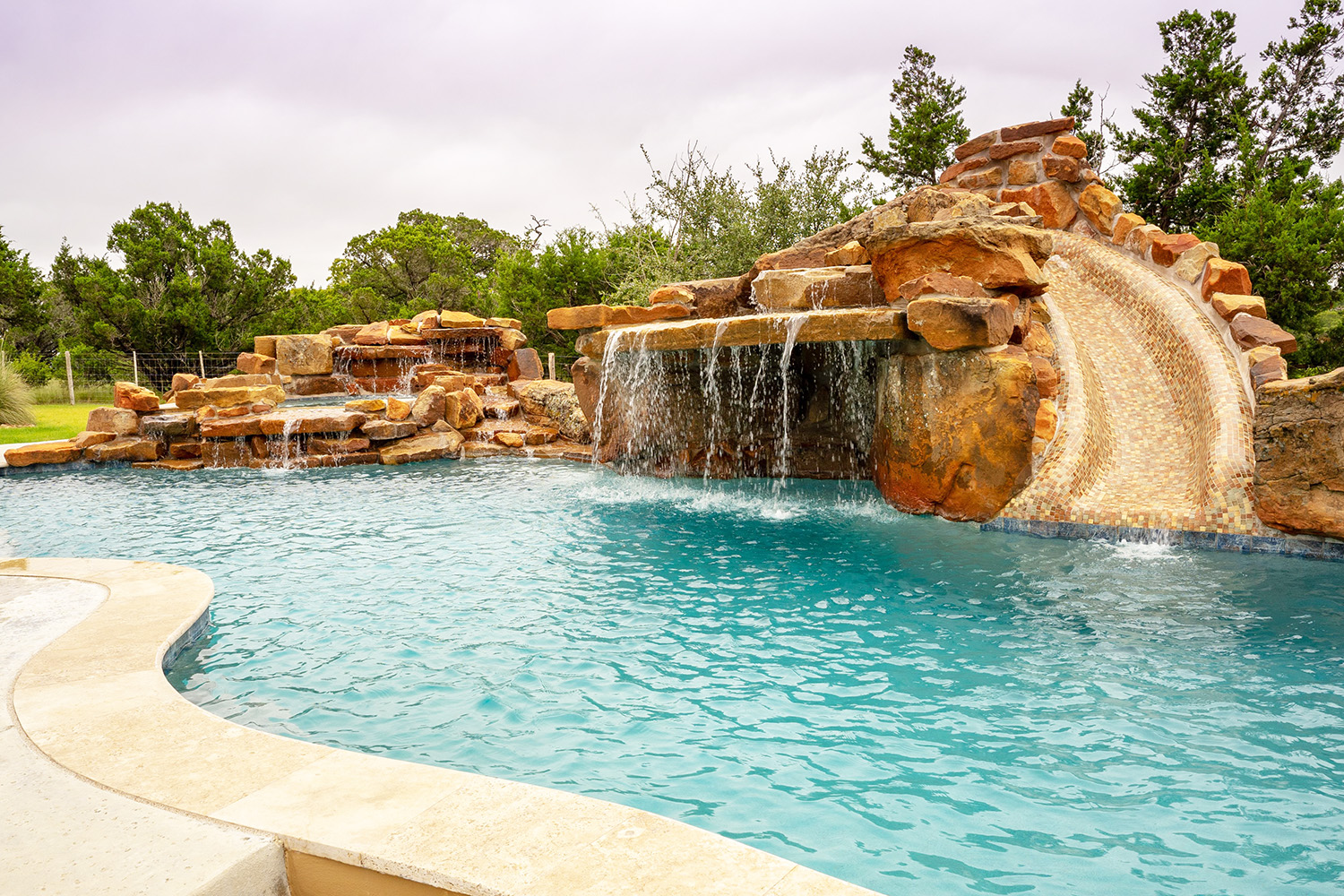 Lateral Waterfall Grotto Scenic Bluffs Infinity Pools Of Texas