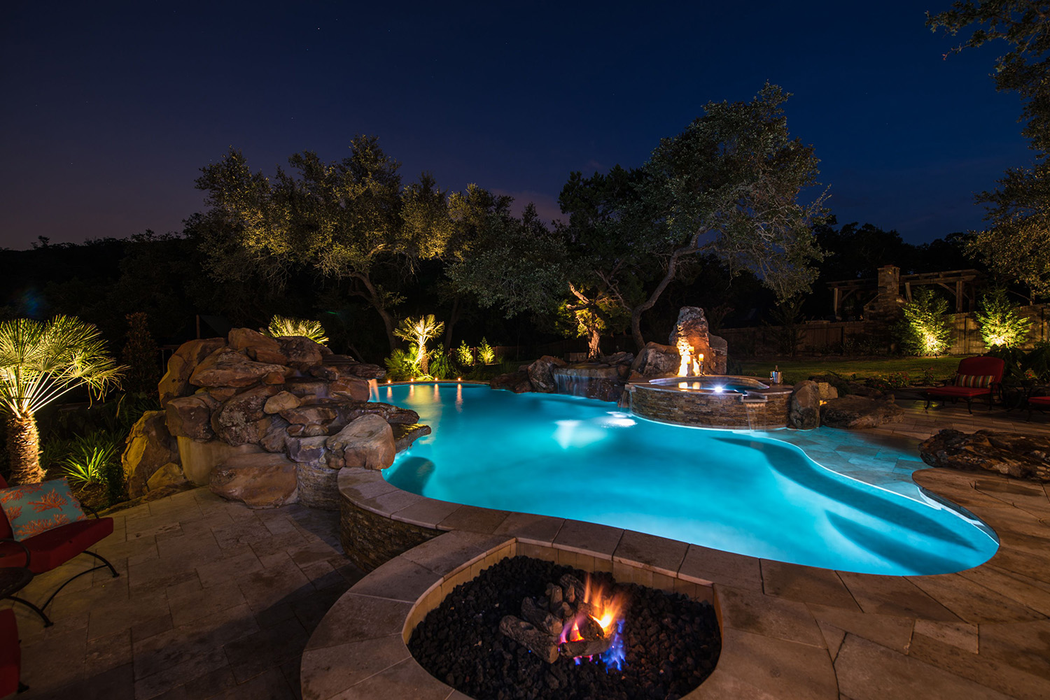 Pool and Spa Construction services with Infinity Pools of Texas.
