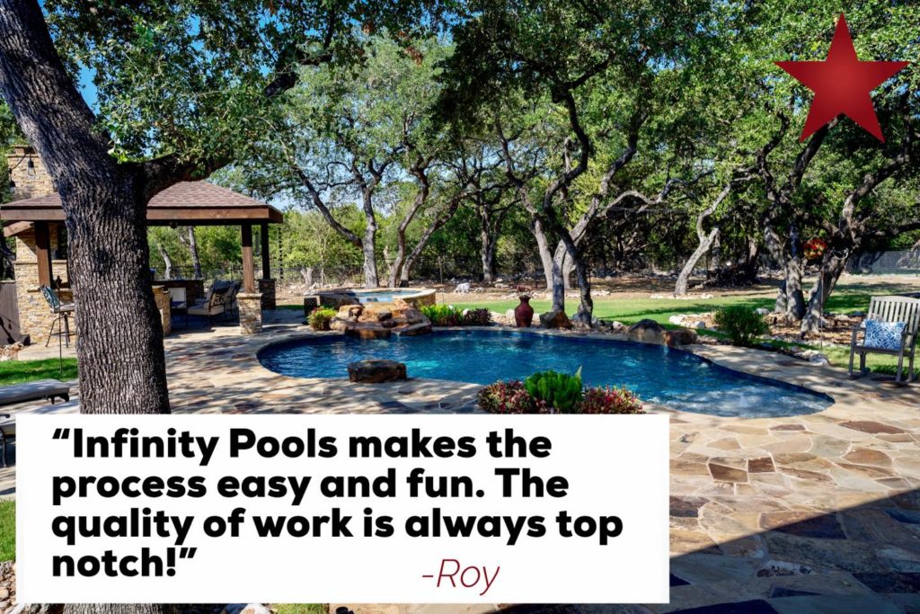 testimonial of #1 ranked pool builder infinity pools client
